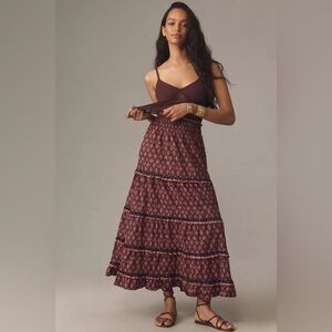 NWT! By Anthropologie Genevieve Maxi Skirt - Size Medium 🏀